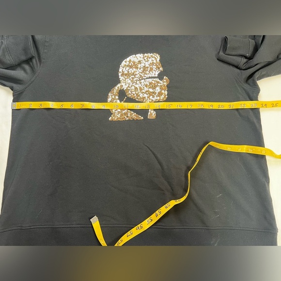 KARL LAGERFELD‎ Black with gold head logo sweatshirt size XL. - Picture 11 of 12